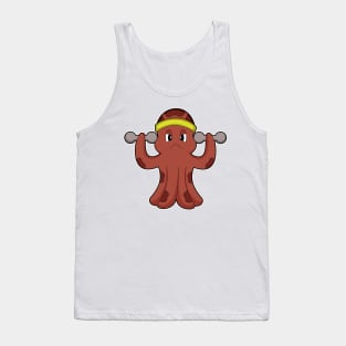 Octopus Fitness Dumbbells Sports Tank Top